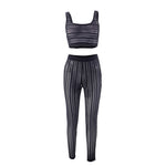 Sexy Striped Camisole Top And Skinny Pants Set Wholesale Women'S 2 Piece Sets