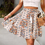 Women's Frill Trim Bohemian Resort Skirt Wholesale Womens Clothing N3824011000071
