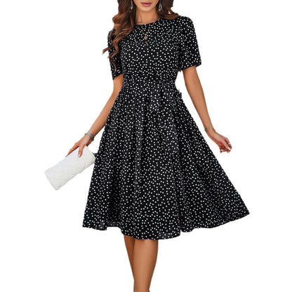 Casual Polka Dot Print Dresses Wholesale Womens Clothing N3824040100115