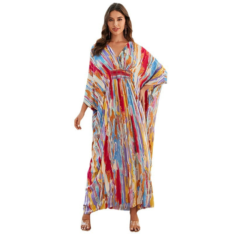 Resort Beach Jacket Loose Robe Swimsuit Cover Up Wholesale Womens Clothing N3824022600103