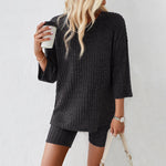 Women's Fashion Casual Suits Knitted Tops and Shorts Wholesale Womens Clothing N3823122900149