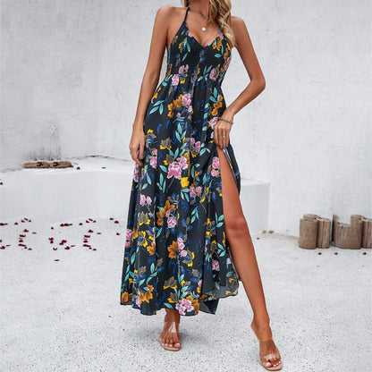 Women's Resort Halter Maxi Dresses Wholesale Womens Clothing N3824022600032