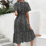 Slim Fit Floral Printed Dresses Wholesale Womens Clothing N3824041600014