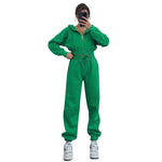 Hooded Zip Waist Sweatshirt Pants Tracksuit Sets Wholesale Womens Clothing N3823103000046