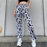 Fashionable Street Water Ripple Printed Micro-Flare Pants Wholesale Womens Clothing N3824040700338