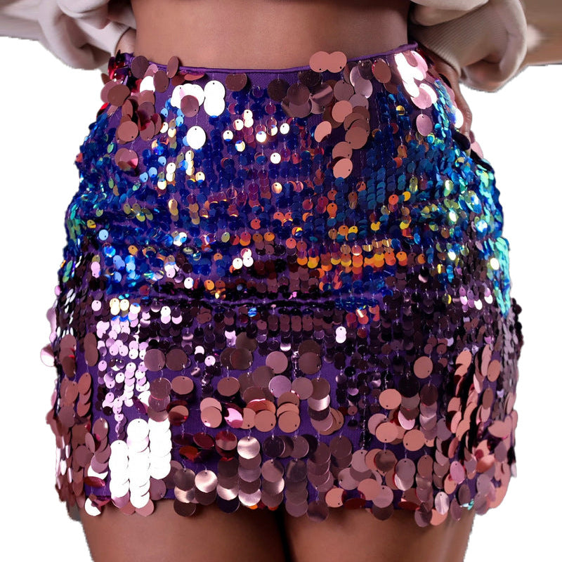 Women's Gradient Sequin Tight Hip Skirt Wholesale Womens Clothing N3823112000099