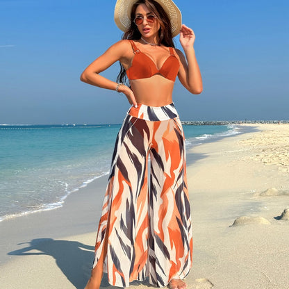 Bikini Pant Three Piece Swimsuit Wholesale Womens Clothing N3824052500011