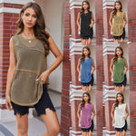 Women'S Round Neck Hollow Knitted Vest Wholesale Womens Clothing N3824010500007
