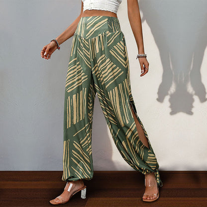 Boho Split Pants Summer Wholesale Womens Clothing N3824062800032