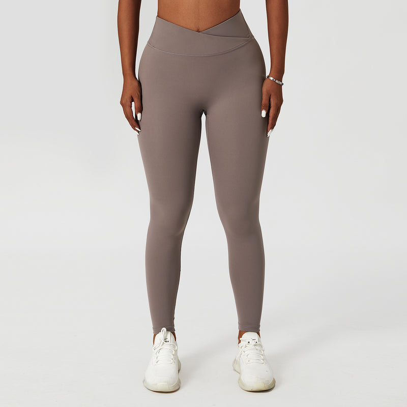 Women's Yoga Pants Cross Waist Tight Leggings Wholesale Womens Clothing N3823122500003