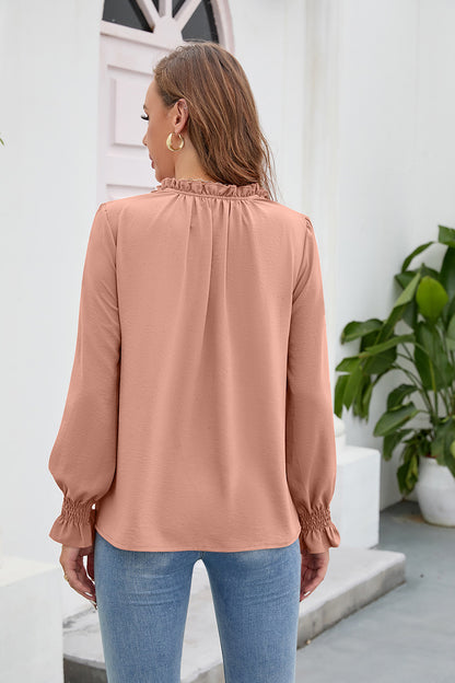 Commuter Long Sleeve Casual Loose Chiffon Top Wholesale Women'S Top