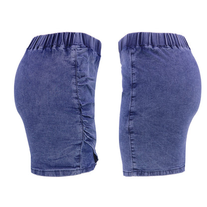 Tight Hip Elastic Waist Skinny Denim Skirts Wholesale Womens Clothing N3824040700324