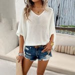 Casual Loose Hollow Sweater Wholesale Womens Clothing N3824040700277
