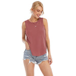 Casual Solid Color Waffle Loose Sleeveless T-Shirt Wholesale Womens Tops