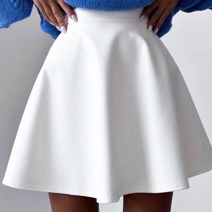 French Simple A-Line Small White Dress Wholesale Skirts