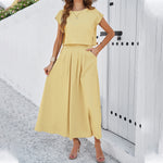 Casual Sleeveless Tops Skirt Wholesale Womens 2 Piece Sets N3824040100126