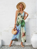Floral Sling Sleeveless Jumpsuit Wholesale Womens Clothing N3824050700062
