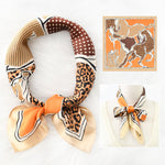 Wholesale Womens Imitation Silk Satin Horse Animals Scarf N3823120800031