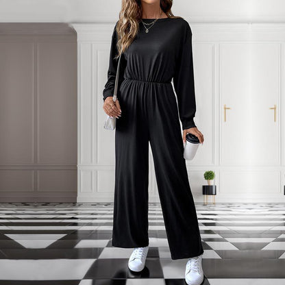 Long Sleeve Solid Color Autumn Jumpsuit Wholesale Womens Clothing N3824082900010