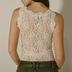 All-Match Solid Color Stitching Lace Sling Crop Tops Wholesale Women'S Top