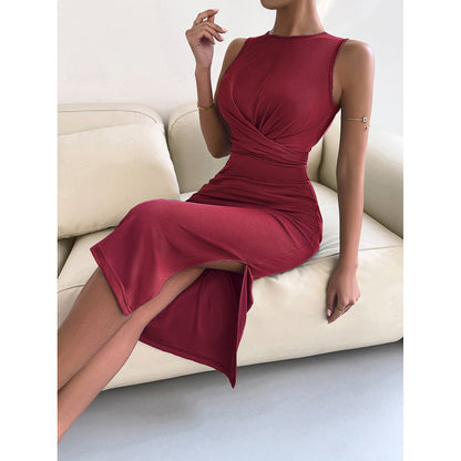 Sexy Sleeveless Waist Slimming Dresses Wholesale Womens Clothing N3824110900001