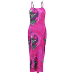Sexy Slim Halter Printed Maxi Dresses Wholesale Womens Clothing N3824052000107