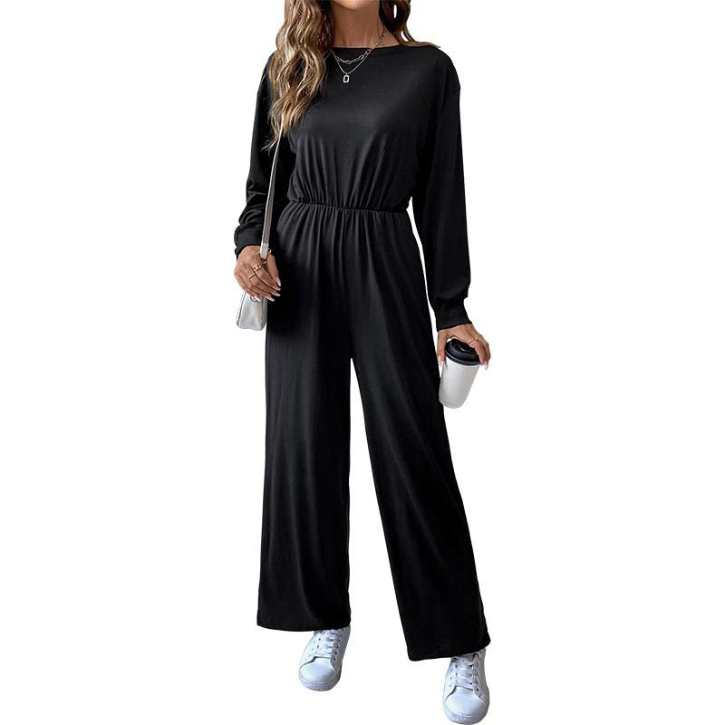 Long Sleeve Solid Color Autumn Jumpsuit Wholesale Womens Clothing N3824082900010