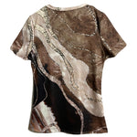 Fashion Colourful Printed Casual Short Sleeve T-Shirt Wholesale Womens Clothing N3824040700298