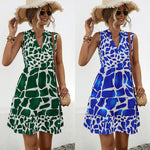 Printed Sleeveless Dresses Wholesale Womens Clothing N3824042900050