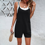 Women's Casual Solid Color Sling Jumpsuit and Rompers Wholesale Womens Clothing N3823122900132