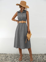 Sleeveless Button Down Shirt Dresses Wholesale Womens Clothing N3824042900054