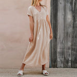 Solid Color Elegant Loose Dress Wholesale Womens Clothing N3824042900072