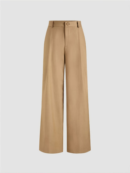 Commuter Casual High Waist Wide Leg Pants Wholesale Women'S Bottom