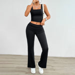 Solid Color Tank Top And Pants Two Piece Sets Wholesale Womens Clothing N3824041600001