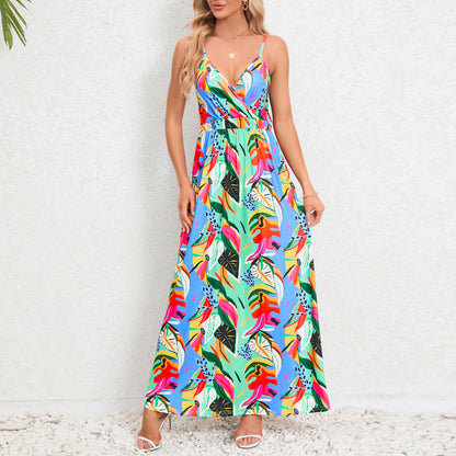 Fashion Sexy Backless Slim Cami Maxi Dresses Wholesale Womens Clothing N3824062100020