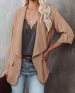 Commuter Office Blazer Casual Cardigan Wholesale Womens Clothing N3823100900018