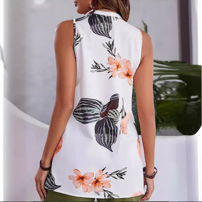 Printed Casual Vacation Tank Tops And Shorts Wholesale Womens 2 Piece Sets N3824062100012