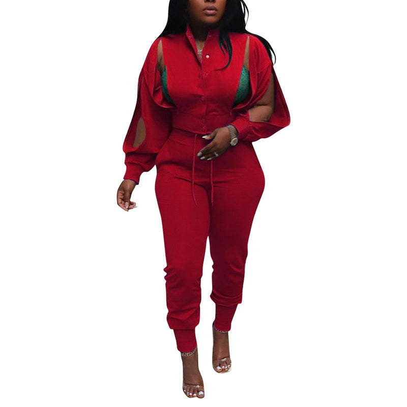 Tracksuit Two Piece Sets  Zip Jacket And Pants Wholesale Womens Clothing N3823111400022