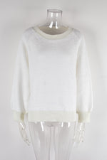 Loose Casual Knitted Solid Color All-Match Pullover Sweater Wholesale Women'S Top