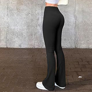 Athleisure Yoga Pants Ribbed High Waist Flare Pants Wholesale Womens Clothing N3823112200039