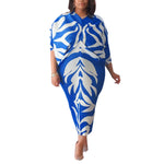 Women's V-Neck Bat-Sleeve Pleated Print Dress Reversible Wholesale Womens Clothing N3823103000097