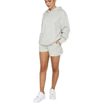Solid Color Pullover Hooded Long Sleeve Sweatshirt Shorts Wholesale Womens Clothing N3823103000020