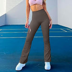 Athleisure Yoga Pants Ribbed High Waist Flare Pants Wholesale Womens Clothing N3823112200039