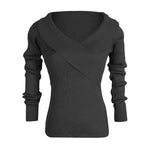 V Neck Ribbed Wholesale Women Top