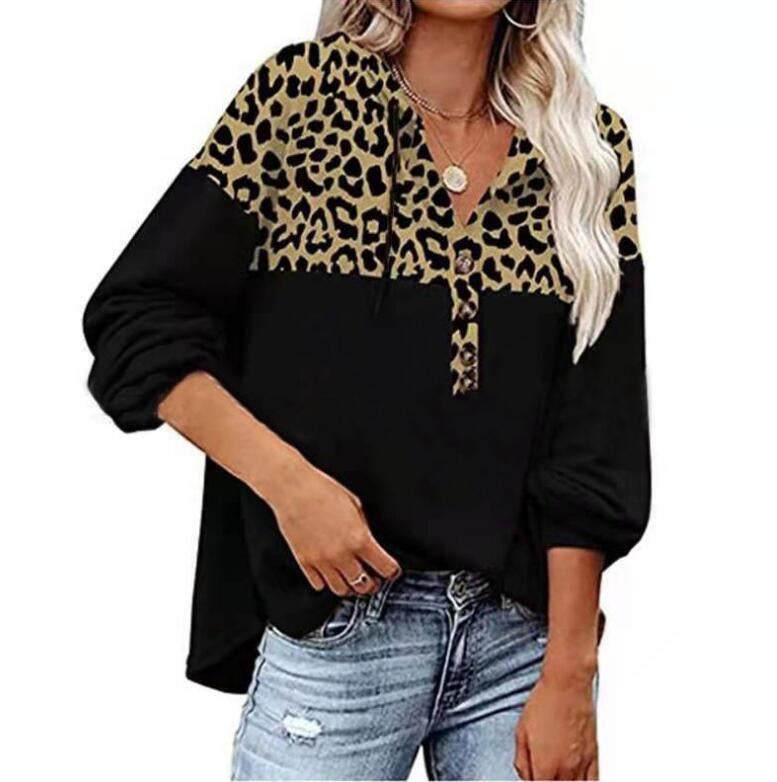 Hoodie Wholesale Leopard Casual Style Women Clothing