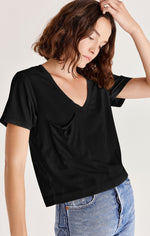 Summer Casual Wholesale T Shirts V-Neck Loose Short-Sleeved Solid Color Womens Tops