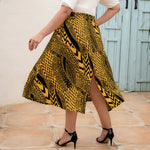 Printed Loose Casual Wholesale Plus Size Skirts Fashion Slit Design