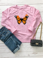 Black And Yellow Butterfly Sweater Wholesale Women Clothing