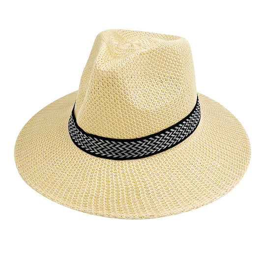 Retro Woven Straw Hat Surfing Foldable Sun Seaside Wholesale Hat