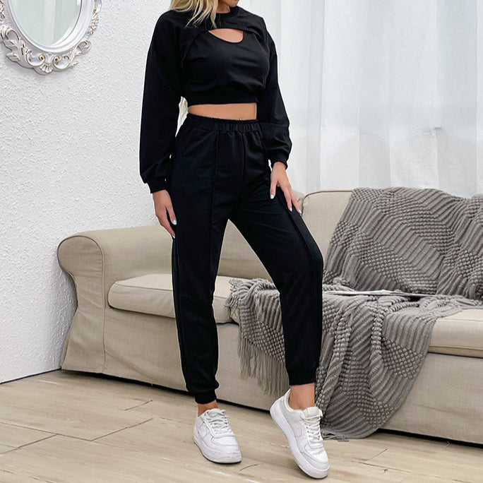 Women Wholesale Sets Crop Top + Harem Pants-02